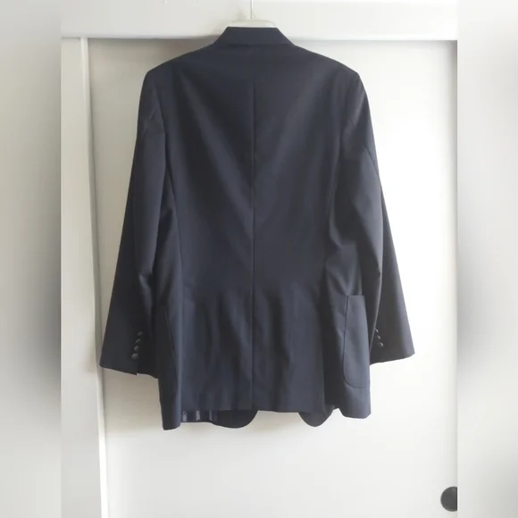 Brooks Brothers 1818 Regent Classic Blazer Jacket Wool Navy Blue 42R Preppy